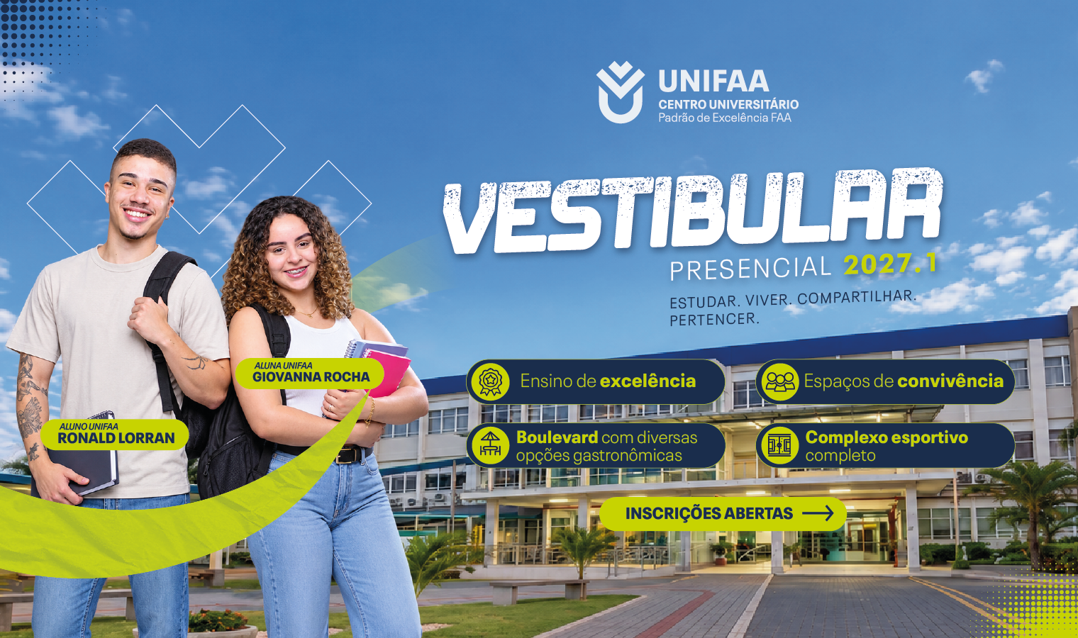 Pré-Inscrição Vestibular 2027.1